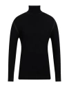 North Pole Man Turtleneck Black Size 3xl Viscose, Nylon In Black