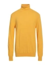 North Pole Man Turtleneck Yellow Size 3xl Viscose, Merino Wool, Polyamide, Cashmere In Yellow