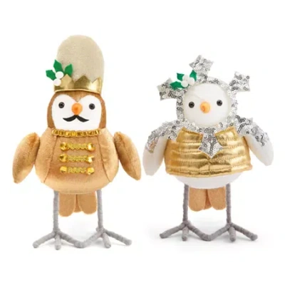 North Pole Trading Co . 12 Days Bird Set 2-pc. Christmas Tabletop Decor In Yellow