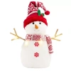 North Pole Trading Co . 15.5in Led Snowman Christmas Tabletop Decor In White