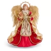 North Pole Trading Co . 16in Red And Gold Christmas Angels Figurine In Red