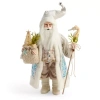 North Pole Trading Co . 18in Sea Christmas Santa Figurine In Blue