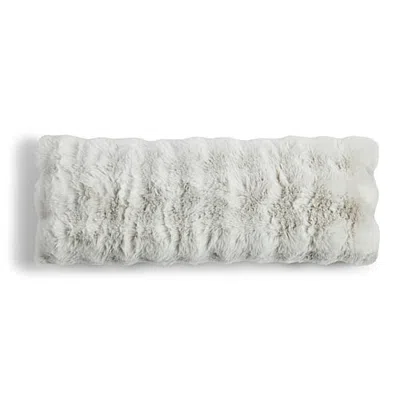 North Pole Trading Co . Bubble Faux Fur Oblong Throw Pillow In Beige