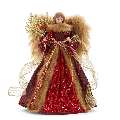North Pole Trading Co . Christmas Santa Figurine In Red