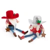 North Pole Trading Co . Cowboy Set 2-pc. Christmas Gnome In Red