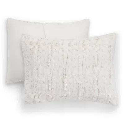 North Pole Trading Co . Faux Fur Snow Leopard 2-pc. Pillow Sham In Beige
