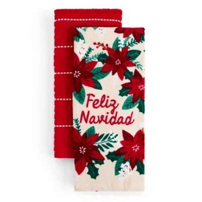 North Pole Trading Co . Felize Navidad 2-pc. Kitchen Towel Set In Multi