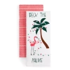 North Pole Trading Co . Flamingo 2-pc. Kitchen Towel Set In Multi
