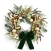 North Pole Trading Co . Gold Nutcracker Wreath In Yellow