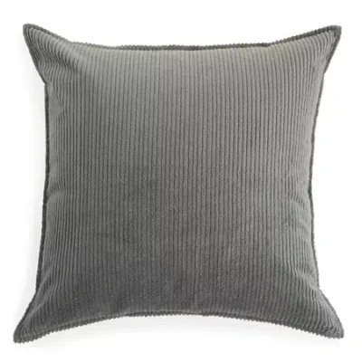 North Pole Trading Co . Holiday Corduroy Euro Sham In Gray