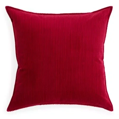 North Pole Trading Co . Holiday Corduroy Euro Sham In Red