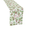 North Pole Trading Co . Holly Berry Table Runner In White