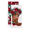 North Pole Trading Co . Howdy Holiday 2-pc. Kitchen Towel Set In Multi