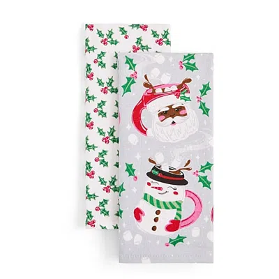 North Pole Trading Co . Marshmallow Moment 2-pc. Kitchen Towel Set In Multiple Colors
