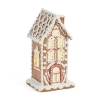North Pole Trading Co . Medium Gingerbread House Christmas Tabletop Decor In Brown