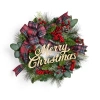North Pole Trading Co . Merry Wreath In Red