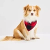North Pole Trading Co . Moose Buffalo Check Matching Family Dog Bandana In Red