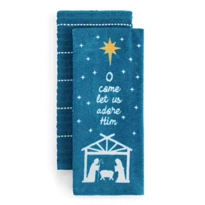 North Pole Trading Co . Nativity 2-pc. Kitchen Towel Set In Multi