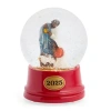 North Pole Trading Co . Nativity African American Christmas Snow Globe In Red