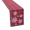 North Pole Trading Co . Noel Market Plaid Table Runner In Red