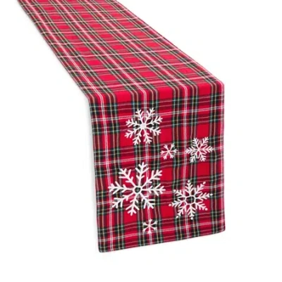 North Pole Trading Co . Noel Market Plaid Table Runner In Red