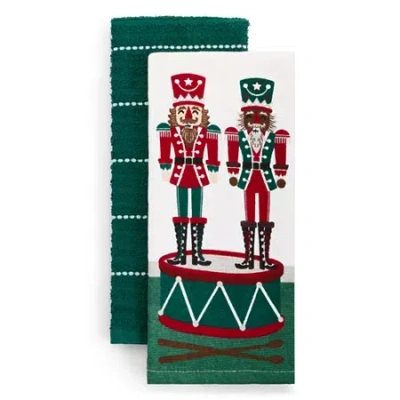 North Pole Trading Co . Nutcracker 2-pc. Kitchen Towel Set In Multi