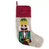 North Pole Trading Co . Nutcracker Punch Christmas Stocking In Red