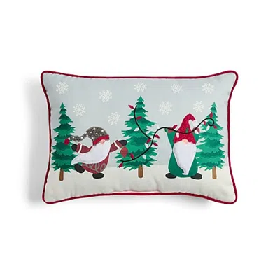 North Pole Trading Co . Oblong Throw Pillow In Gray