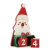 North Pole Trading Co . Santa Mini Christmas Advent Calendar In Red