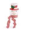 North Pole Trading Co . Snowman Head Christmas Tree Topper In White