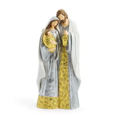 North Pole Trading Co . White Nativity Set