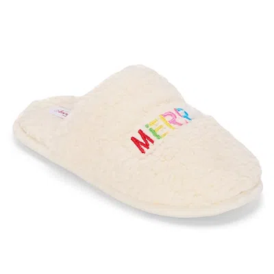 North Pole Trading Co . Womens Merry Merry Slip-on Slippers In Multi