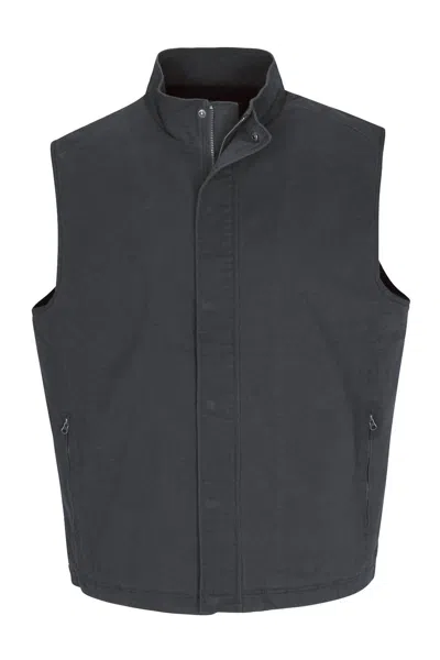 North River Men's Rough Ridge Canvas Vest In Grey In Gray