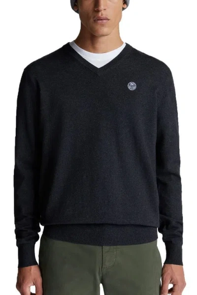 North Sails - 0935 Jumper Dark Grey Melange 699431 In Gray