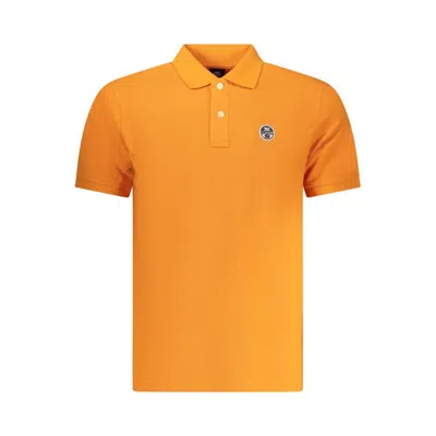 North Sails Arancione Cotton Men Polo In Orange