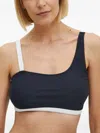 North Sails Asymmetric Strap Bikini Top In Blue