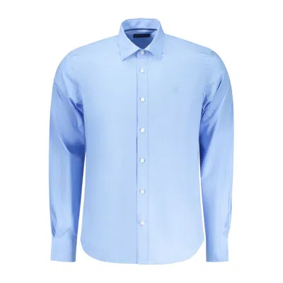 North Sails Azzurro Cotton Men's Shirt In Blue