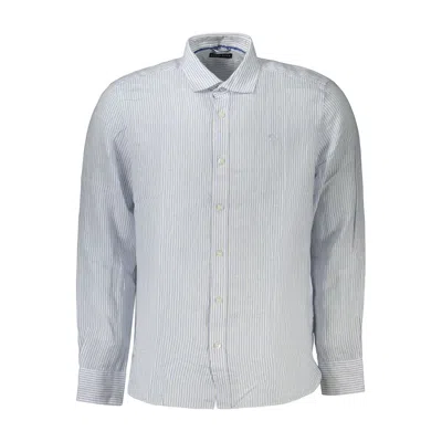 North Sails Azzurro Linen Mens Shirt In Gray