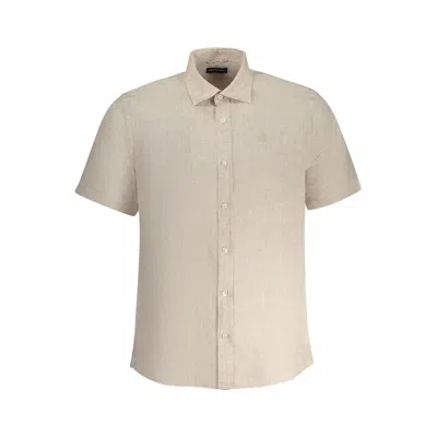 North Sails Beige Linen Shirt In Neutral