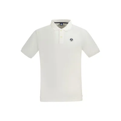 North Sails Bianco Cotton Men Polo In White