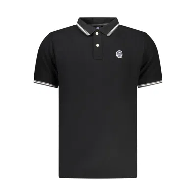 North Sails Black Cotton Men's Polo Shirt