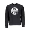 North Sails Black Cotton Sweater In Black
