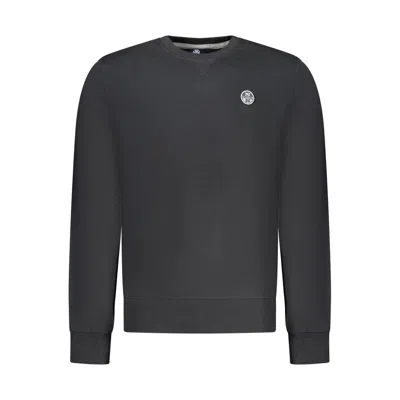 NORTH SAILS BLACK COTTON MEN'S SWEATSHIRT