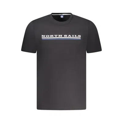 North Sails Black Cotton Men T-shirt