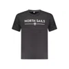 North Sails Black Cotton Men T-shirt