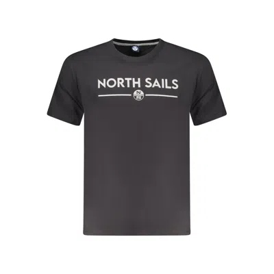 North Sails Black Cotton Men T-shirt