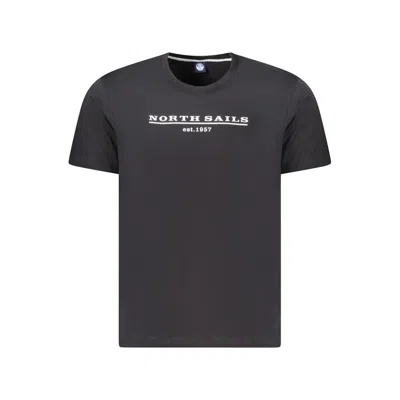 North Sails Black Cotton Men T-shirt