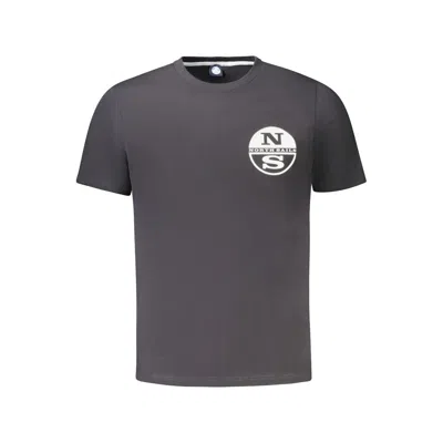 North Sails Black Cotton Men T-shirt