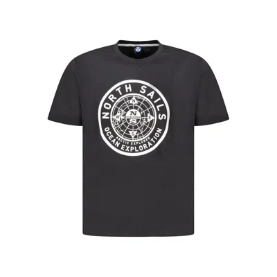 North Sails Black Cotton Men T-shirt