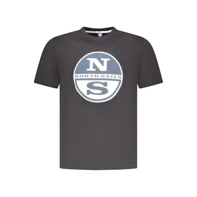North Sails Black Cotton Men T-shirt